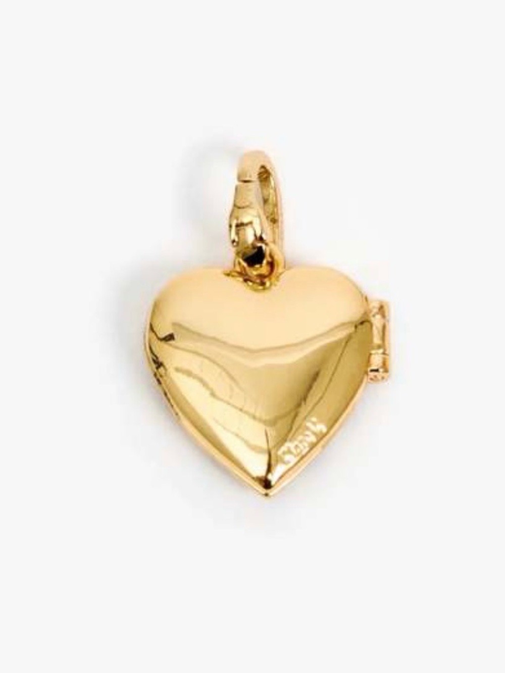 Clare V. Blue Stripe Heart Locket - Picture 4 of 8